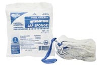 Dukal Pre-Washed Laparotomy Sponge, 18x18", Sterile, X-Ray Detectable, 100% Cotton