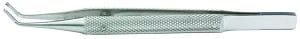 Miltex-Integra Kirby Forceps, Angled Tip 1x2, 4" Stainless Steel, Each