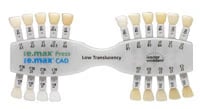 IPS e.max® Press/CAD Shade Guide - Low Translucency (LT), 20 Shade Samples