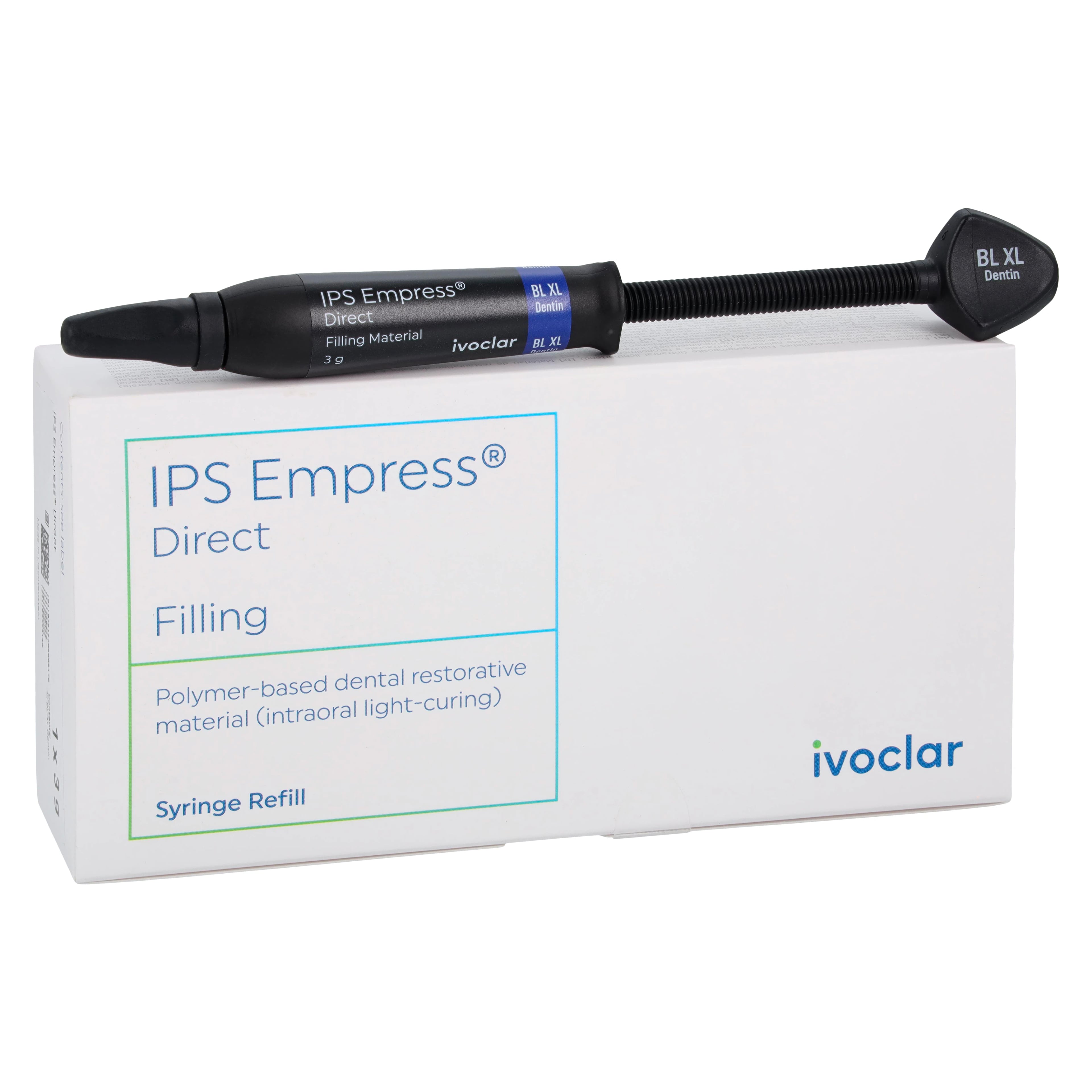IPS Empress Direct Light-Curing Nanohybrid Composite Syringe Refill, Bleach XL Dentin, 3g, 627231AN