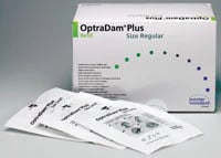 OptraDam Plus Regular Refill, Preframed Latex Rubber Dam, Blue, 50/Box, 627399AN