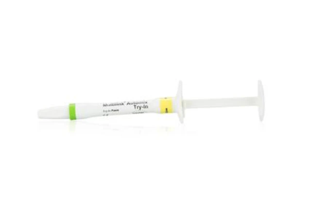 Multilink Automix NG Try-In Paste Syringe, 1.7 g, Shade Yellow, Refill, 645957WW