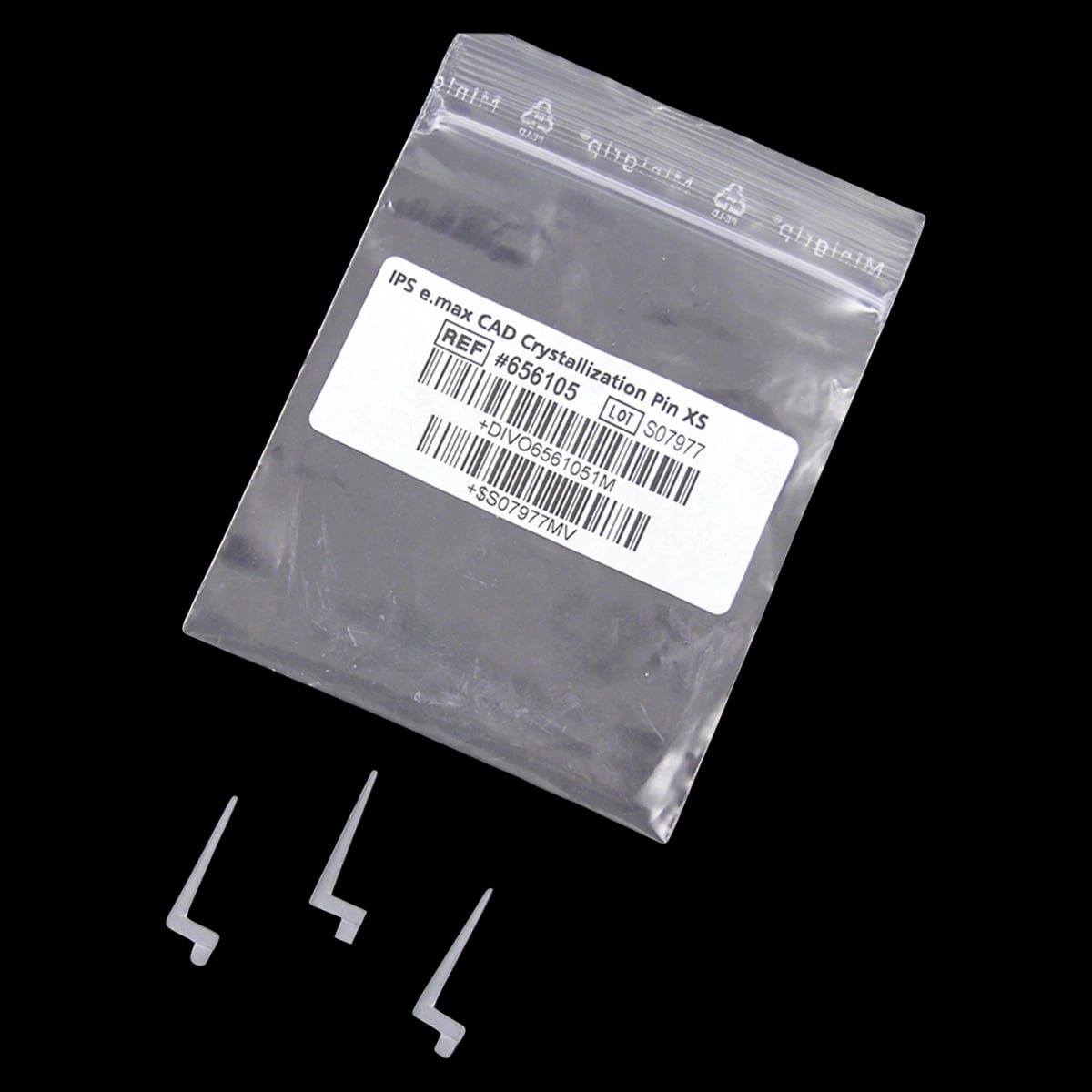 IPS e.max CAD Crystallization Pin XS, Pack of 3