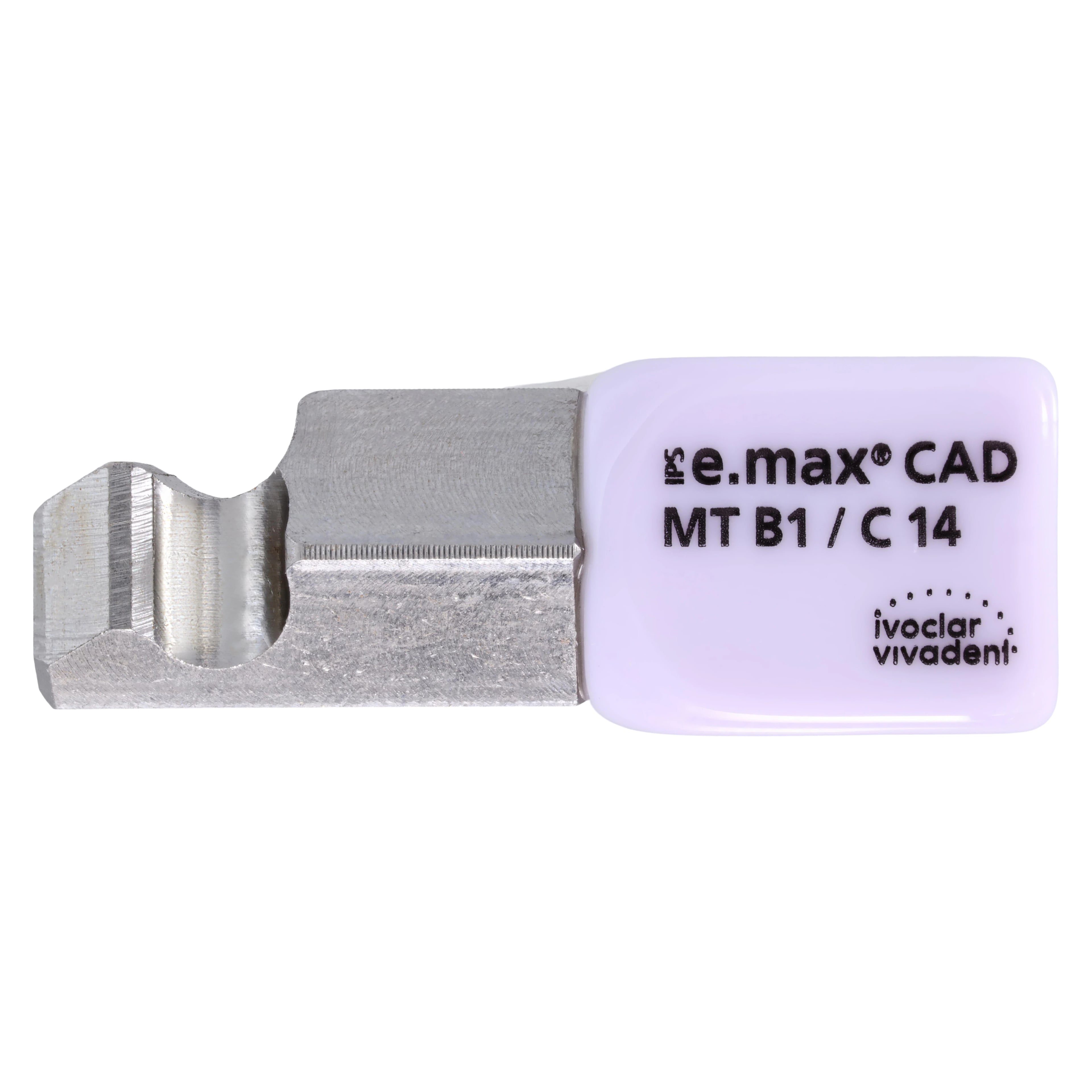 IPS e.max CAD PlanMill Blocks, Medium Translucency, C14, Shade B1, 5/Box