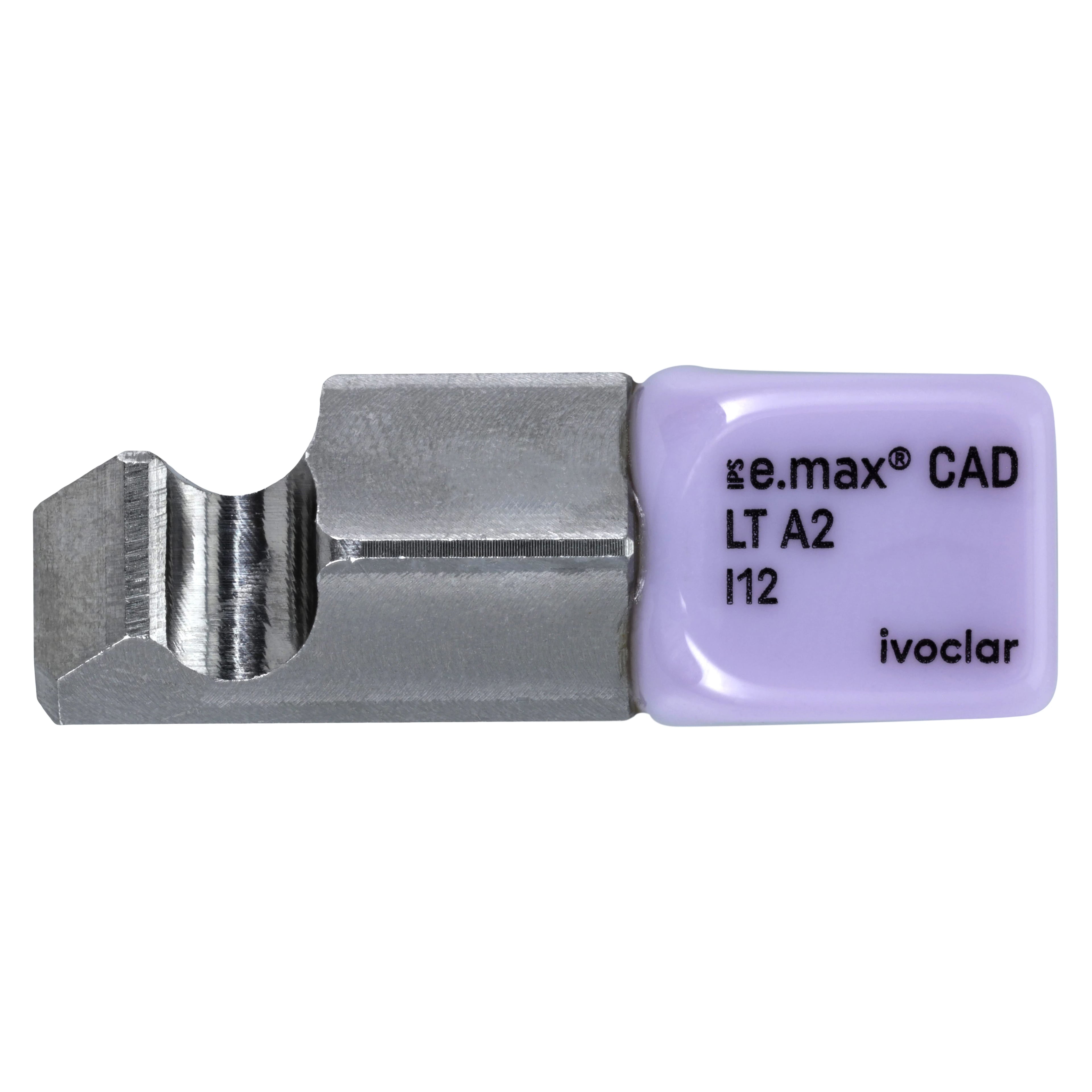 IPS e.max CAD PlanMill LT I12 A2 Lithium Disilicate Milling Blocks, Low Translucency, Shade A2, 5/Box