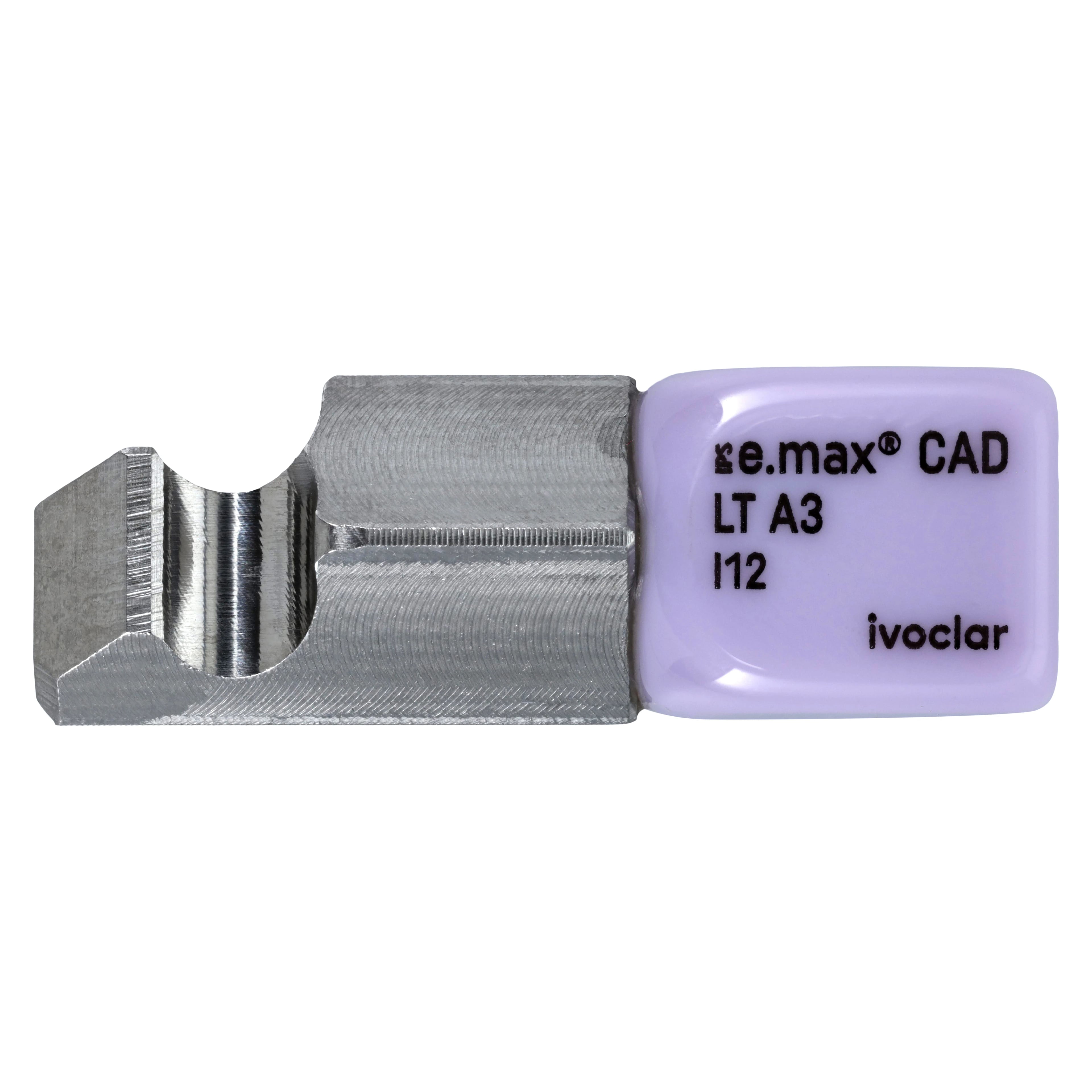 IPS e.max CAD PlanMill LT I12 A3 Lithium Disilicate Milling Blocks, Low Translucency, Shade A3, 5/Box