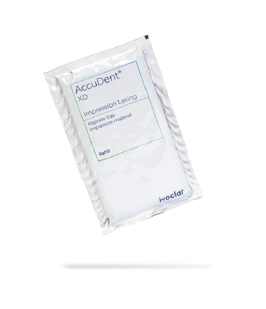 AccuDent XD Alginate Tray Impression Material, Color-Changing Blue, 24 g Packets, 12/Box, 673471