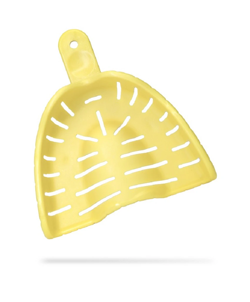 AccuDent XD Dentate Tray #2, Upper Large, Perforated Disposable Impression Tray, 12/Pkg, 673705