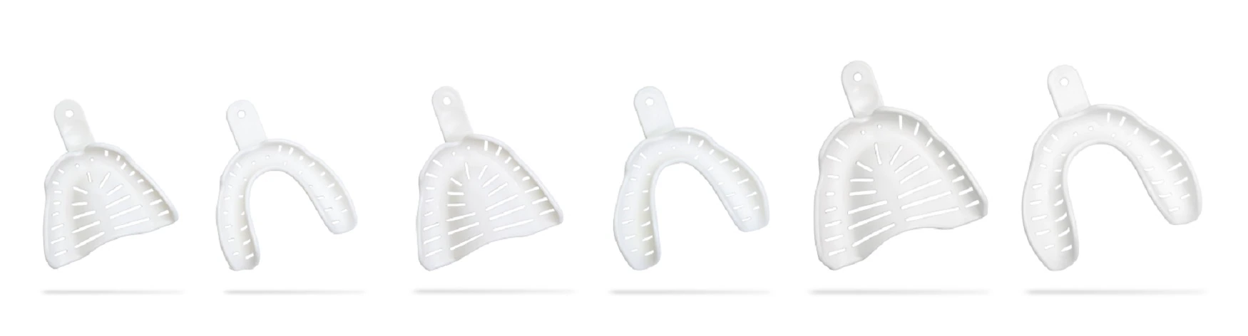 AccuDent XD Edentulous Impression Trays, Assorted Upper & Lower, Disposable, 24/Box, 673717