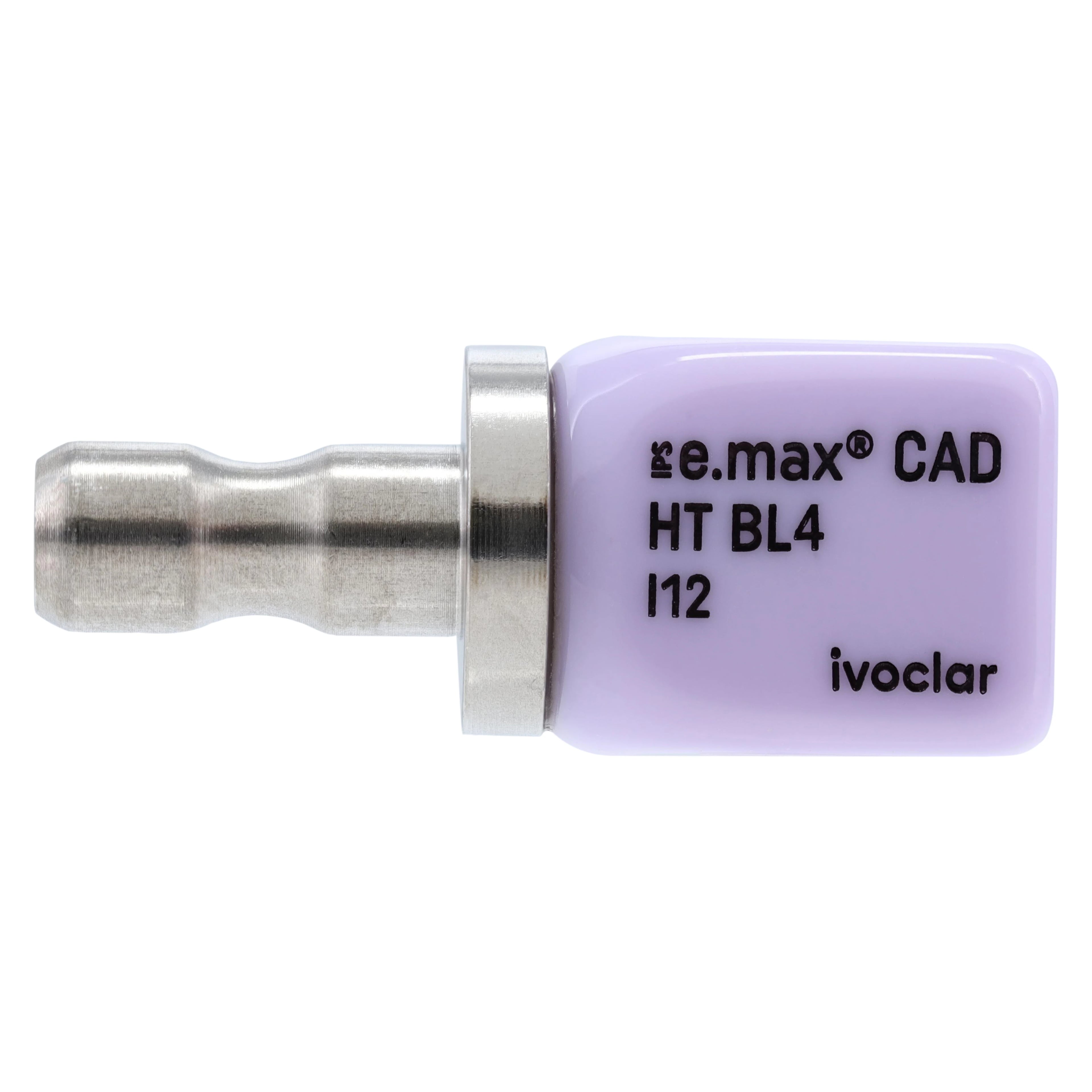 IPS e.max CAD HT Lithium Disilicate Milling Block, Size I12, Shade BL4, for CEREC/inLab, 5/Box