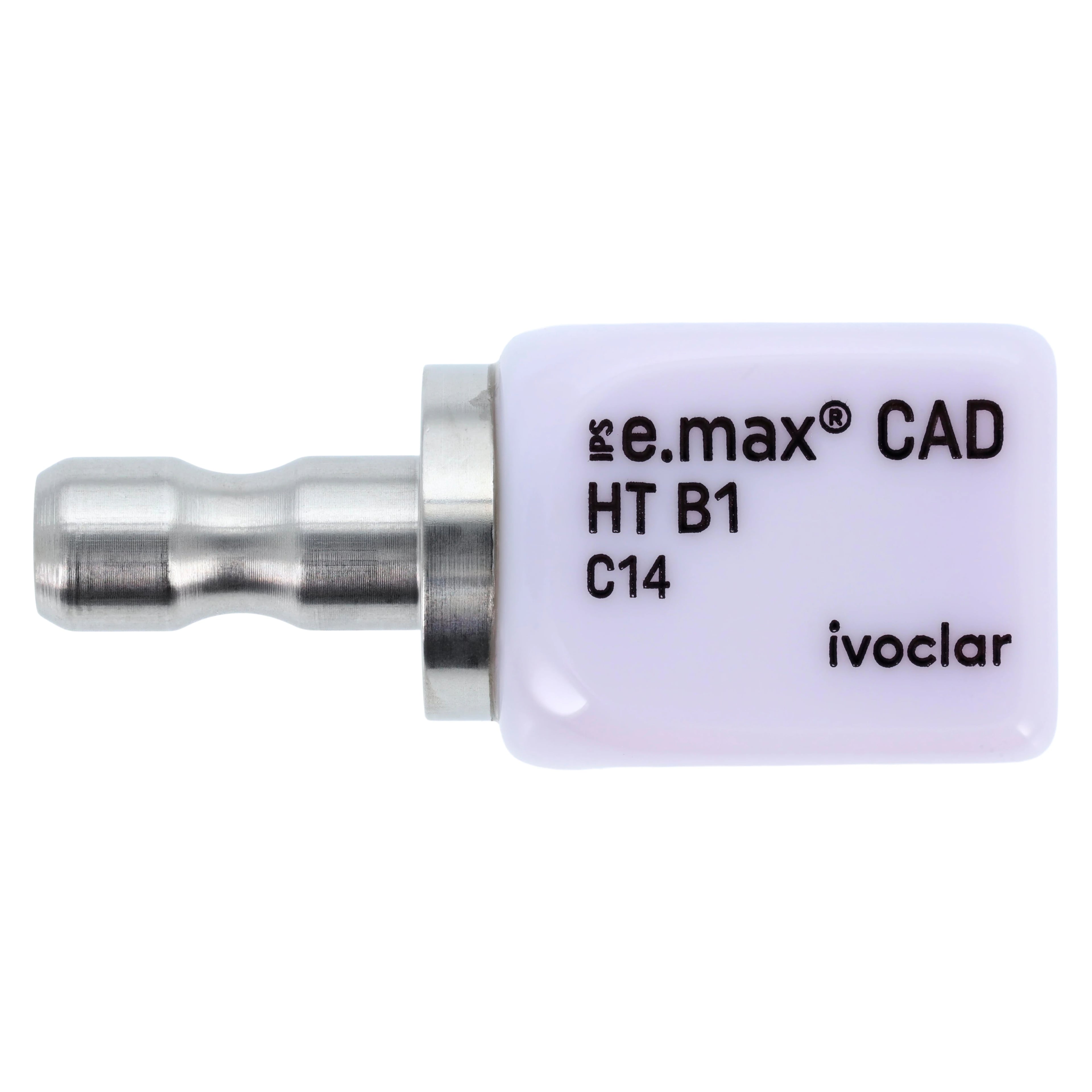 IPS e.max CAD HT CEREC/inLab Milling Block, Shade B1, Size C14, 5/Pkg