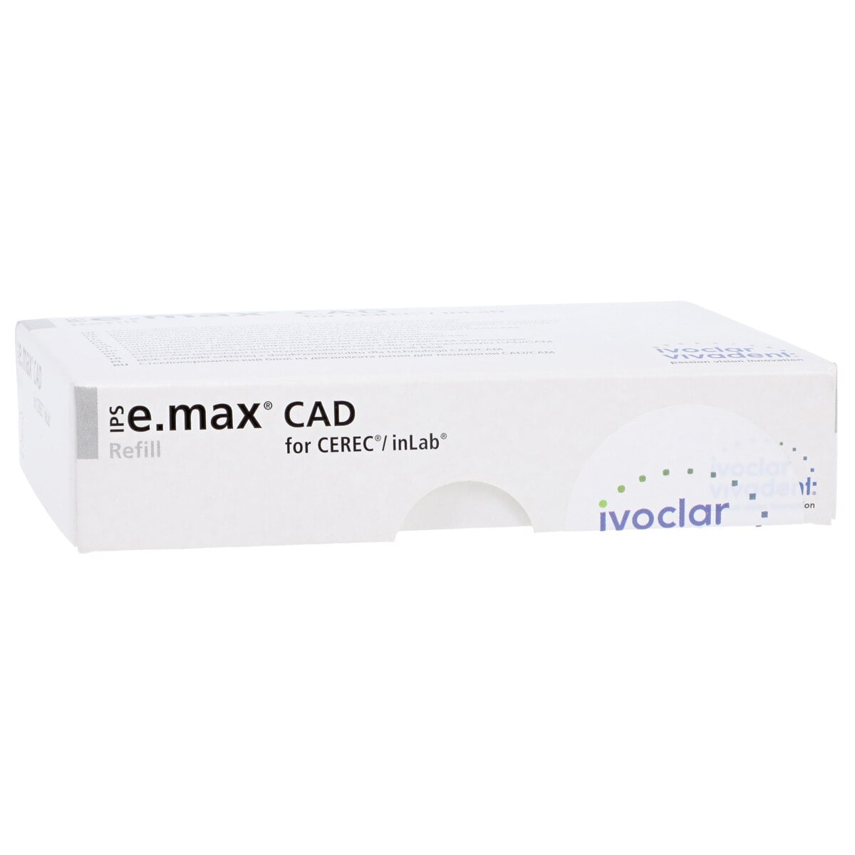 IPS e.max CAD LT (Low Translucency) Lithium Disilicate Milling Block, Size C16, Shade B1, for CEREC/inLab, 5/Box