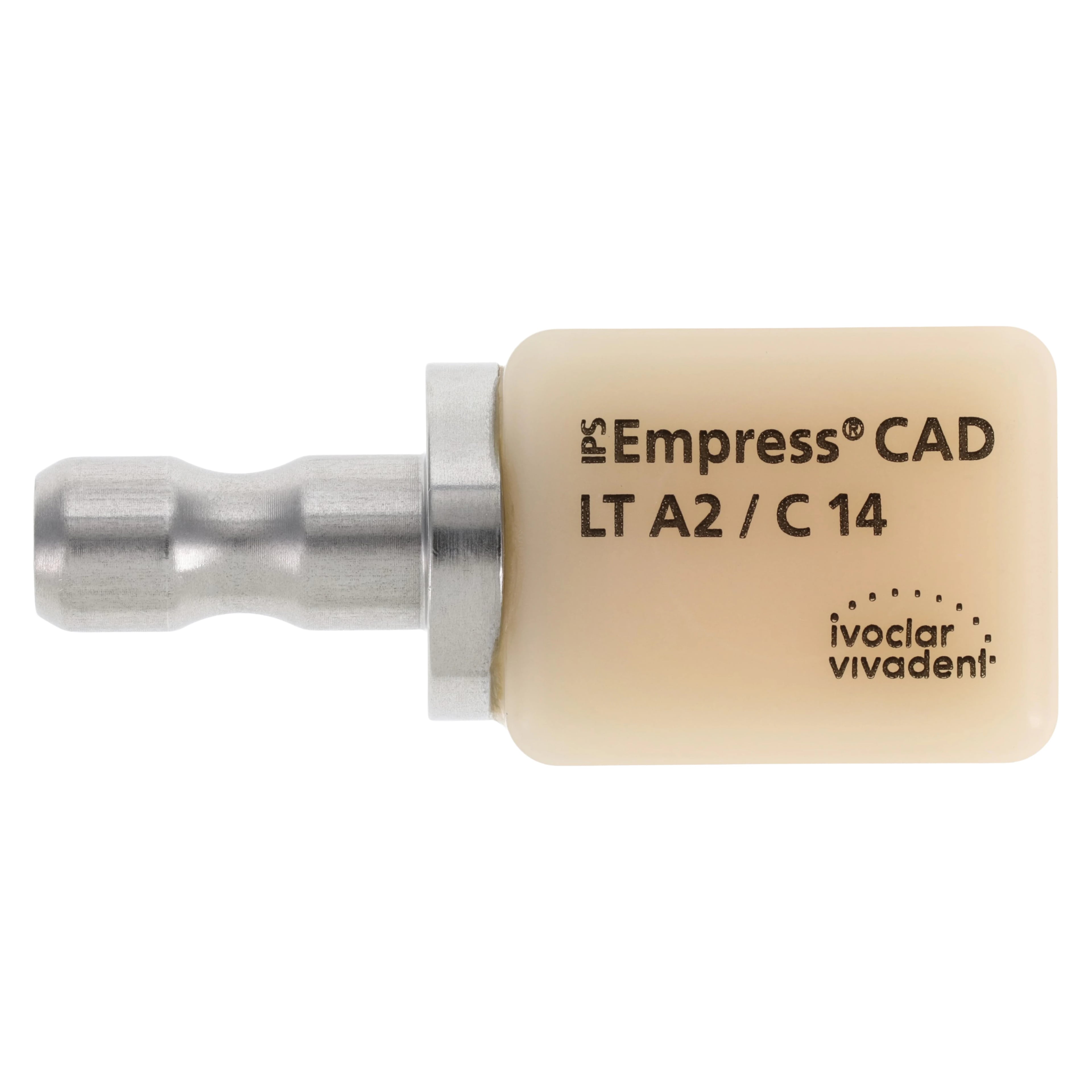 IPS Empress CAD LT Leucite Glass-Ceramic Milling Block, Shade A2, Size C14, 5/Box