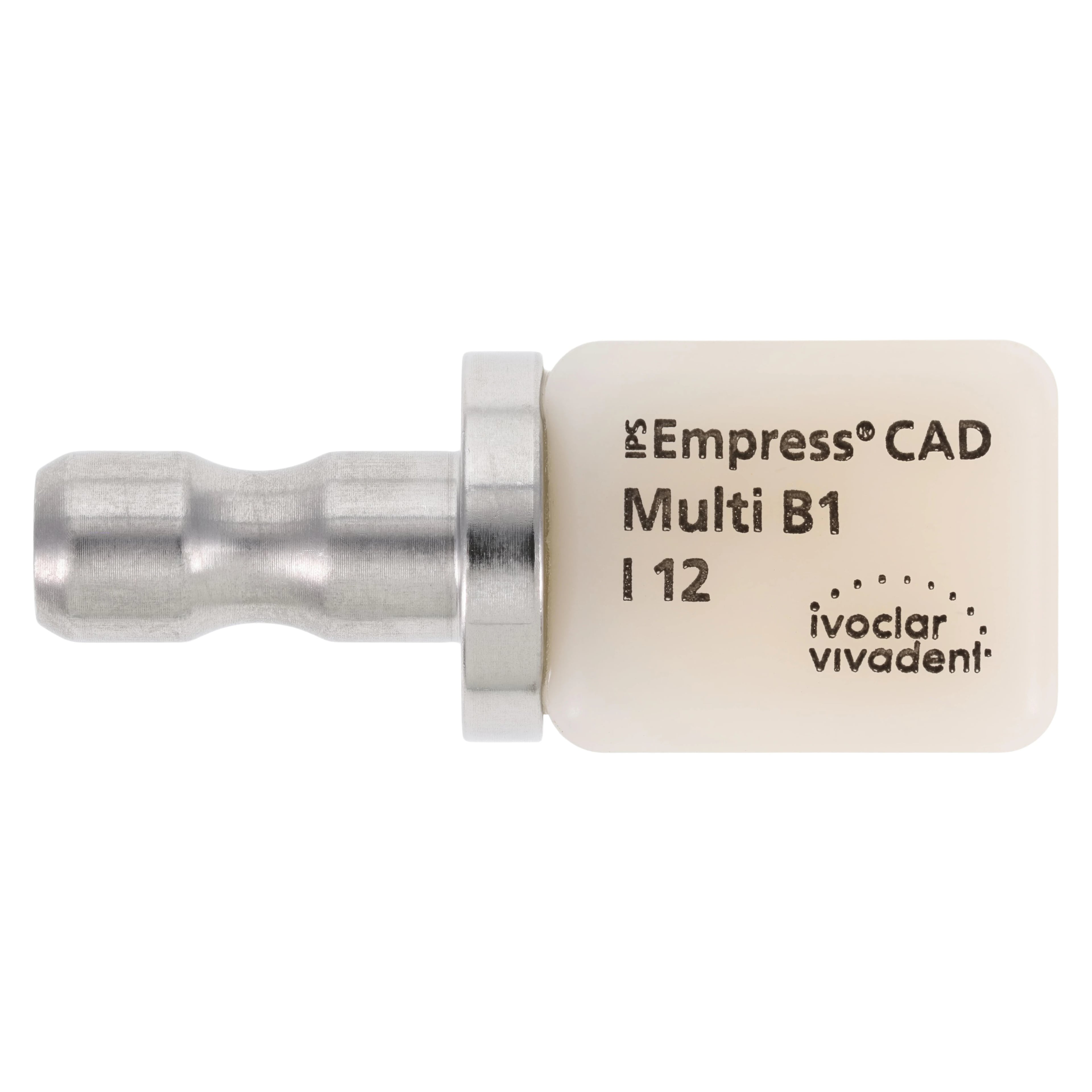 IPS Empress CAD Multi I12 Milling Blocks, Shade B1, Leucite-Reinforced Glass-Ceramic, 5/Box