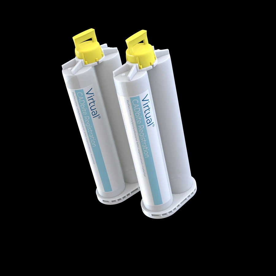 Ivoclar Vivadent Virtual CADbite Refill, Bite Registration VPS, 2x50ml, 12 Mix Tips, 768532