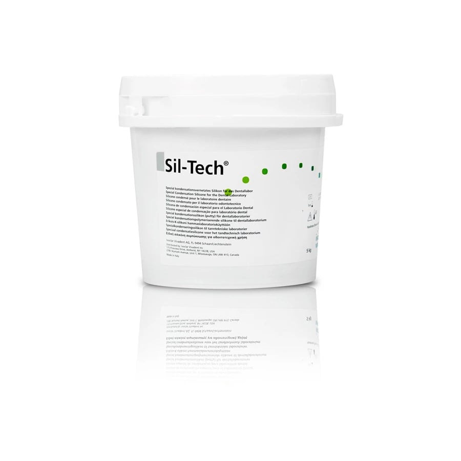 Sil-Tech Putty 5kg with 2 x 60mL Gel Lab Hardener, Condensation Silicone, 563192AN