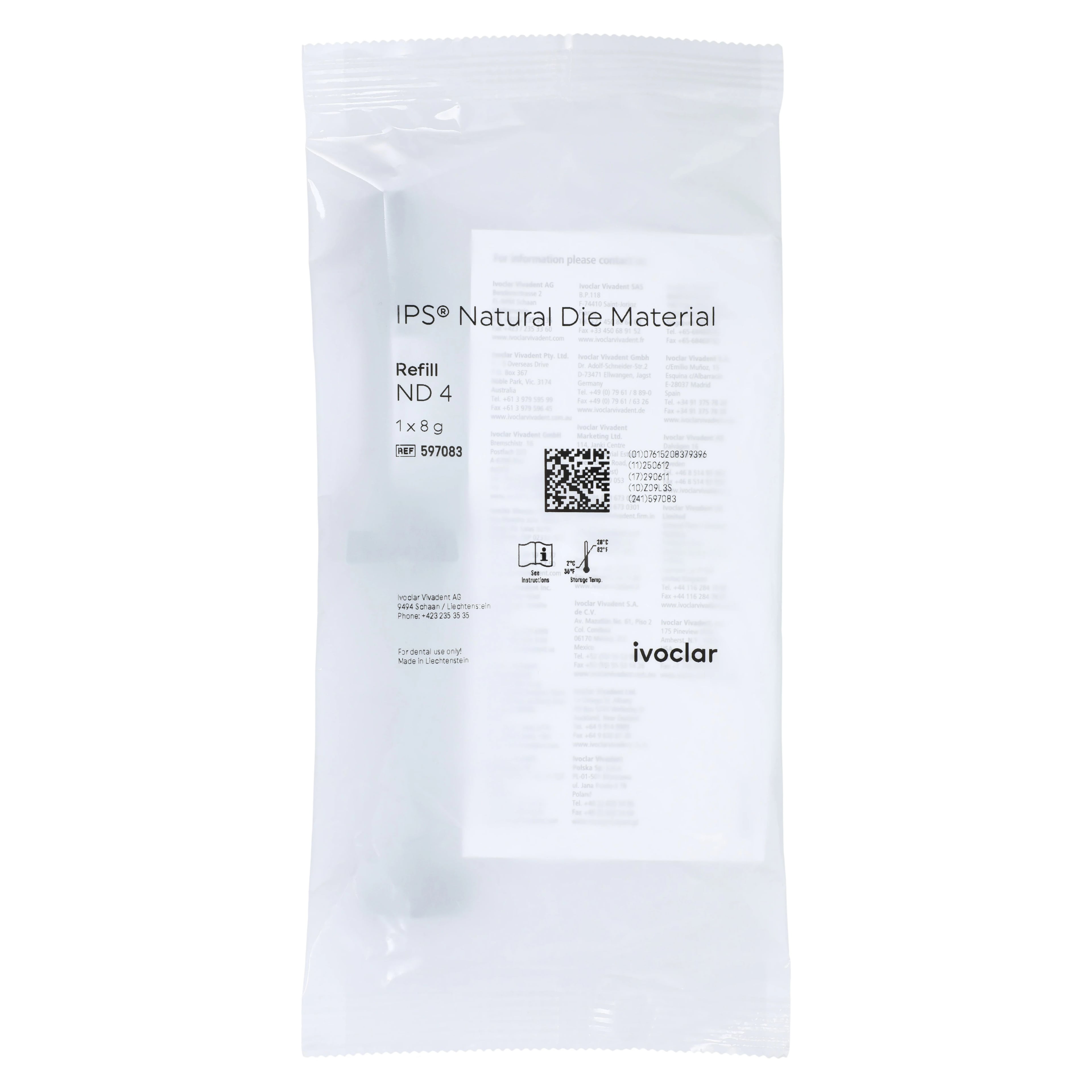 IPS® Natural Die Material 8g Syringe Shade ND4 Each