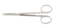 Miltex Metzenbaum Scissors, Straight, 5" Stainless Steel, Reusable, Each