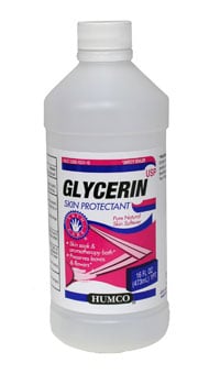 Humco Glycerin Natural 99.5% Liquid Protectant, 16 oz Bottle, 12/Case