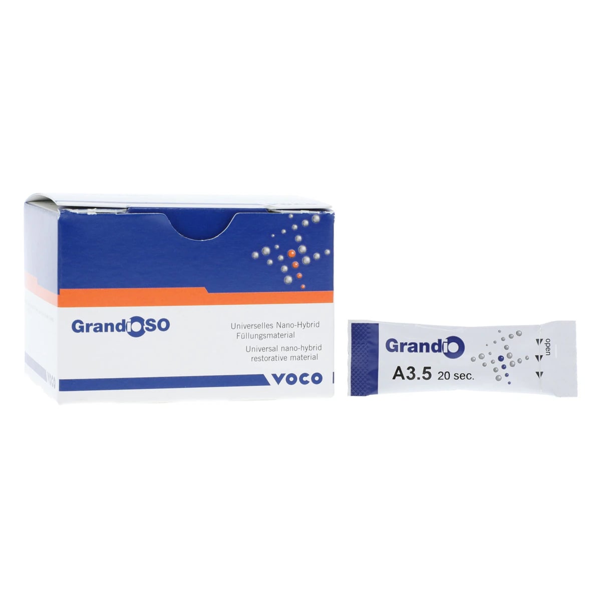 Grandio Universal Nanohybrid Composite, Light-Cure, Capsule Refill, 0.25 g, Shade A3.5, 20/Pk, Ref 1843