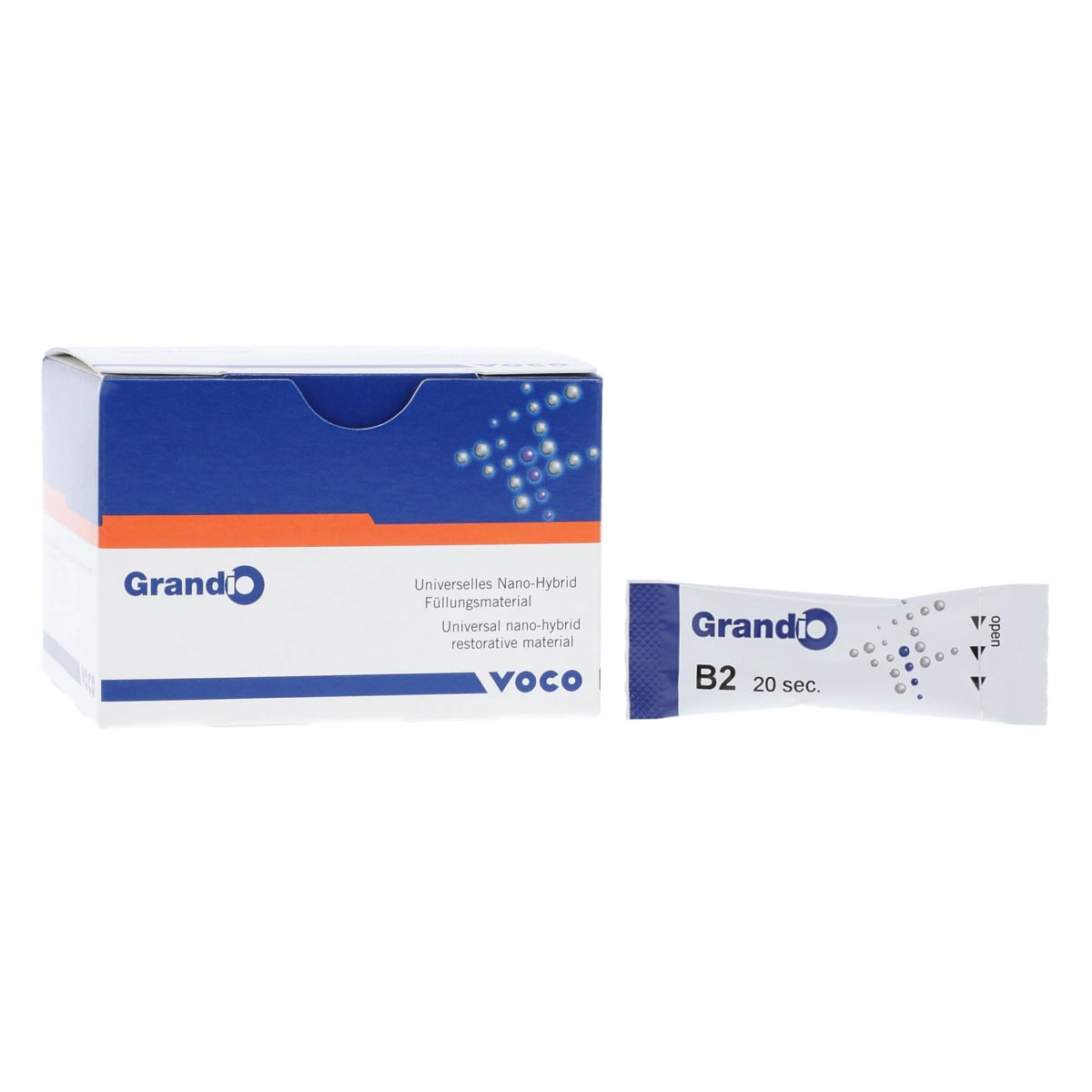Grandio Universal Nanohybrid Restorative, Light-Cure, Capsule Refill, 0.25 g, Shade B2, 20/Pk, Ref 1845