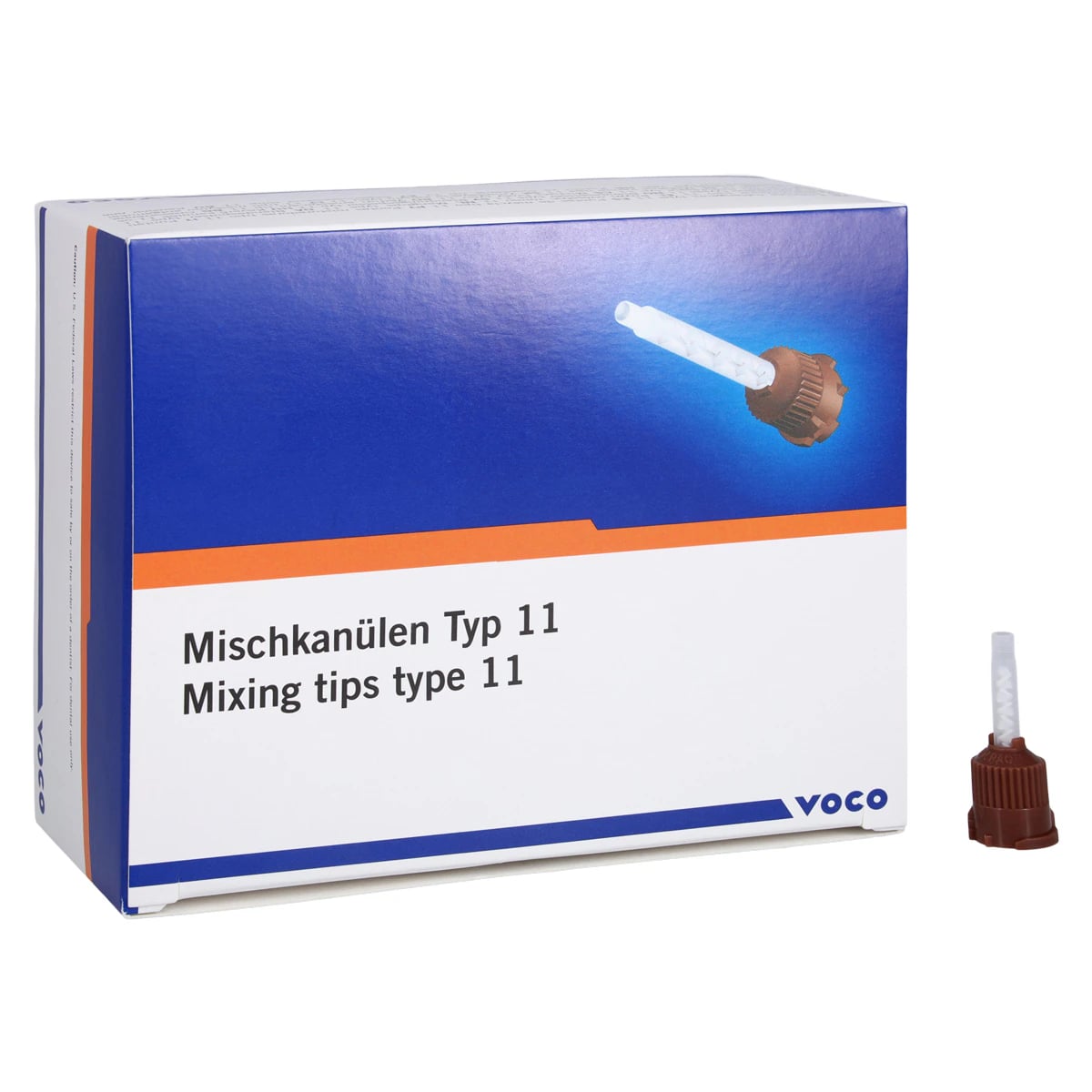 VOCO Mixing Tips Type 11, Brown, 50/Pkg, 2191