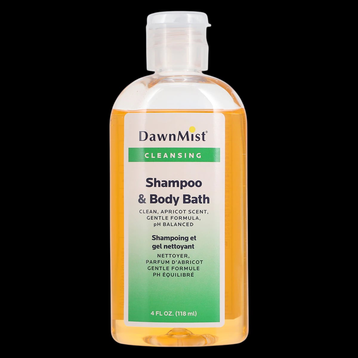 DawnMist Cleansing Shampoo & Body Wash, Fresh Apricot Scent, 4 oz