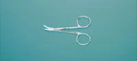 Stitch Scissors Shortbent, 3-1/2" Curved, Delicate, Stainless Steel, Reusable, Each, Integra Miltex