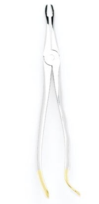 Miltex #849TC Extracting Forceps, Tungsten Carbide Beaks, Upper Root Tips and Molars, Delicate, Serrated, 7-1/2"