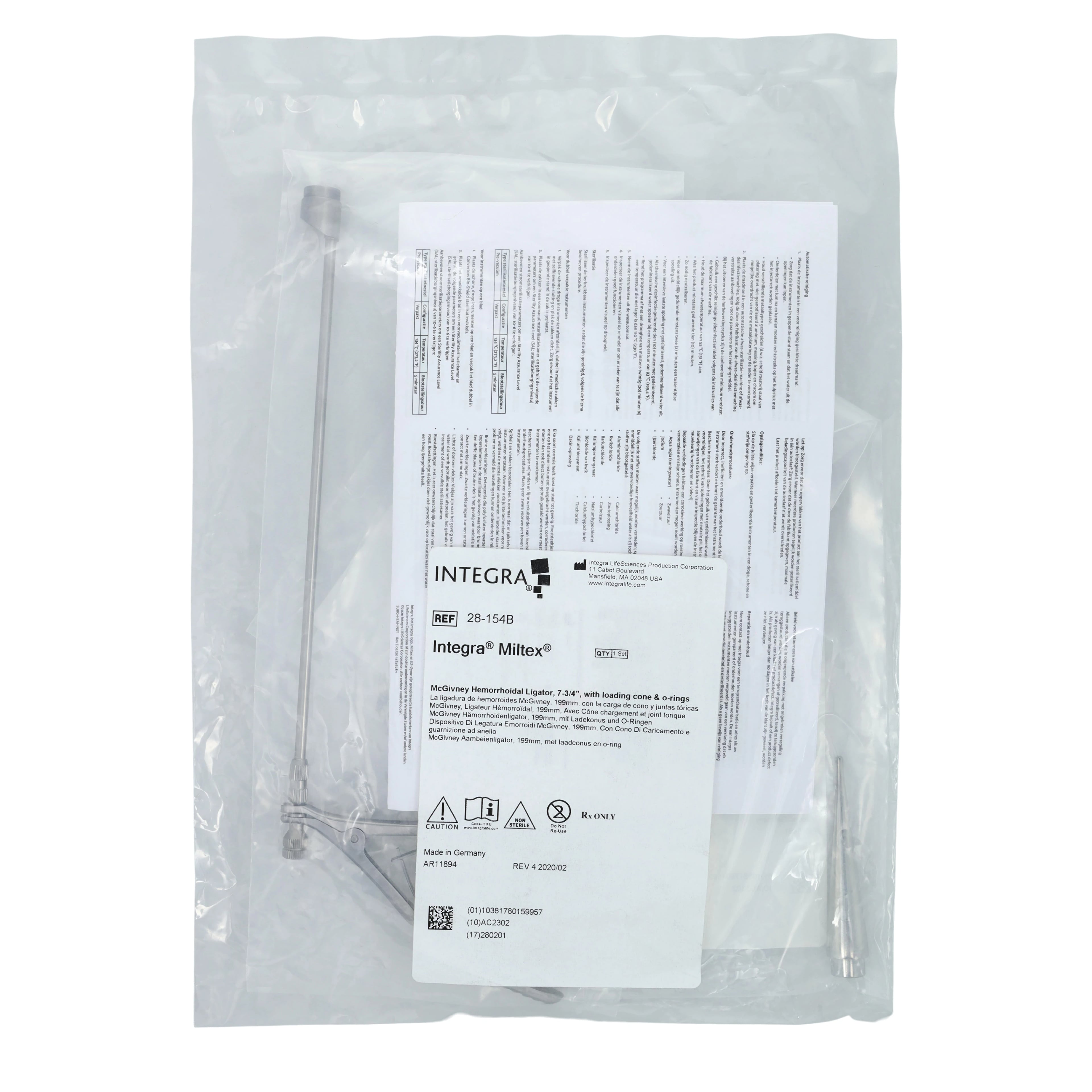 Miltex-Integra McGivney Hemorrhoid Ligator Set, 8"