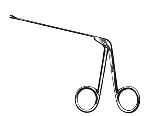 Wullstein Ear Forceps, Round Handle, 3" (7.5 cm), Stainless Steel