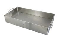 Miltex-Integra Instrument Sterilization Tray, Stainless Steel, 20 x 10-1/2 x 3-1/2"