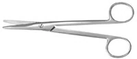 Miltex Padgett Mayo Scissors, Straight, 6-1/2", Stainless Steel, Chamfered Blades