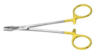 Padgett Olsen-Hegar Needle Holder, Serrated Jaw, 5-1/2", Tungsten Carbide
