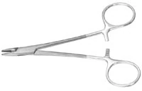 Padgett Derf Needle Holder, Serrated Jaw, 4-3/4" (12 cm), Tungsten Carbide, Each