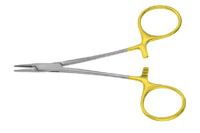 Padgett Par Needle Holder, Delicate, Serrated Jaw, Tungsten Carbide, 4-3/4"