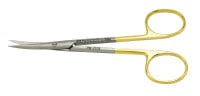 Padgett Iris Scissors, Curved, 4-1/2", Tungsten Carbide, Each