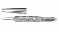 Bishop-Harmon Iris Tissue Forceps, 1x2 Teeth, 3-1/4" (8.3 cm), Stainless Steel