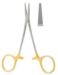 PAR Needle Holder, 4-1/2", Delicate Serrated Jaws, Tungsten Carbide, Each
