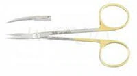 Padgett SuperCut Iris Scissors, Curved, 4-1/2", Tungsten Carbide, Sharp/Sharp, Each