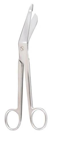 Miltex Single-Use Lister Bandage Scissors, Straight, 5-1/2", Stainless Steel, Sterile, Disposable, 50/Box, ST5-504SS