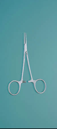Miltex Halsted Mosquito Hemostat, 5" Straight, Stainless Steel, 1/Pkg
