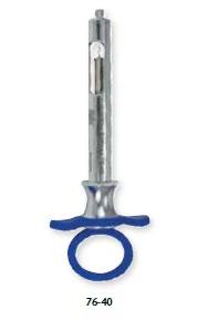 Miltex GripRite Aspirating Syringe, Petite, Cook-Waite, Blue Silicone Grips, 76-40