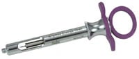 GripRite Aspirating Syringe, Cook-Waite, Petite, Purple Silicone Grips, 76-43