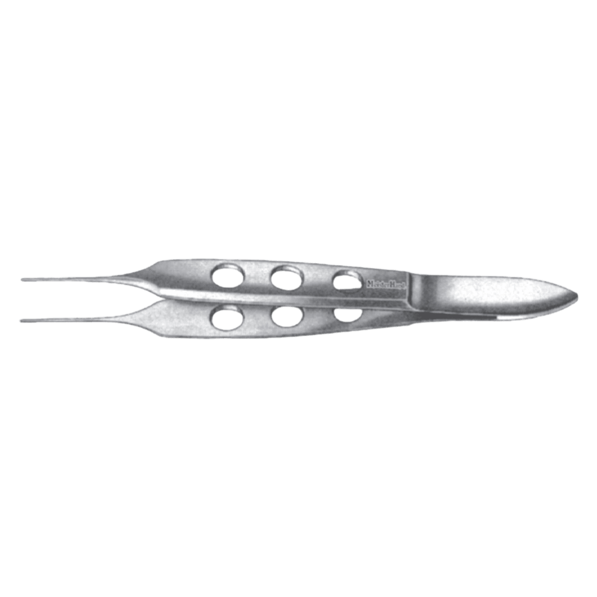 Miltex Meister-Hand Bishop Harmon Dressing Forceps, 3-3/8" (85 mm), Serrated, Stainless Steel