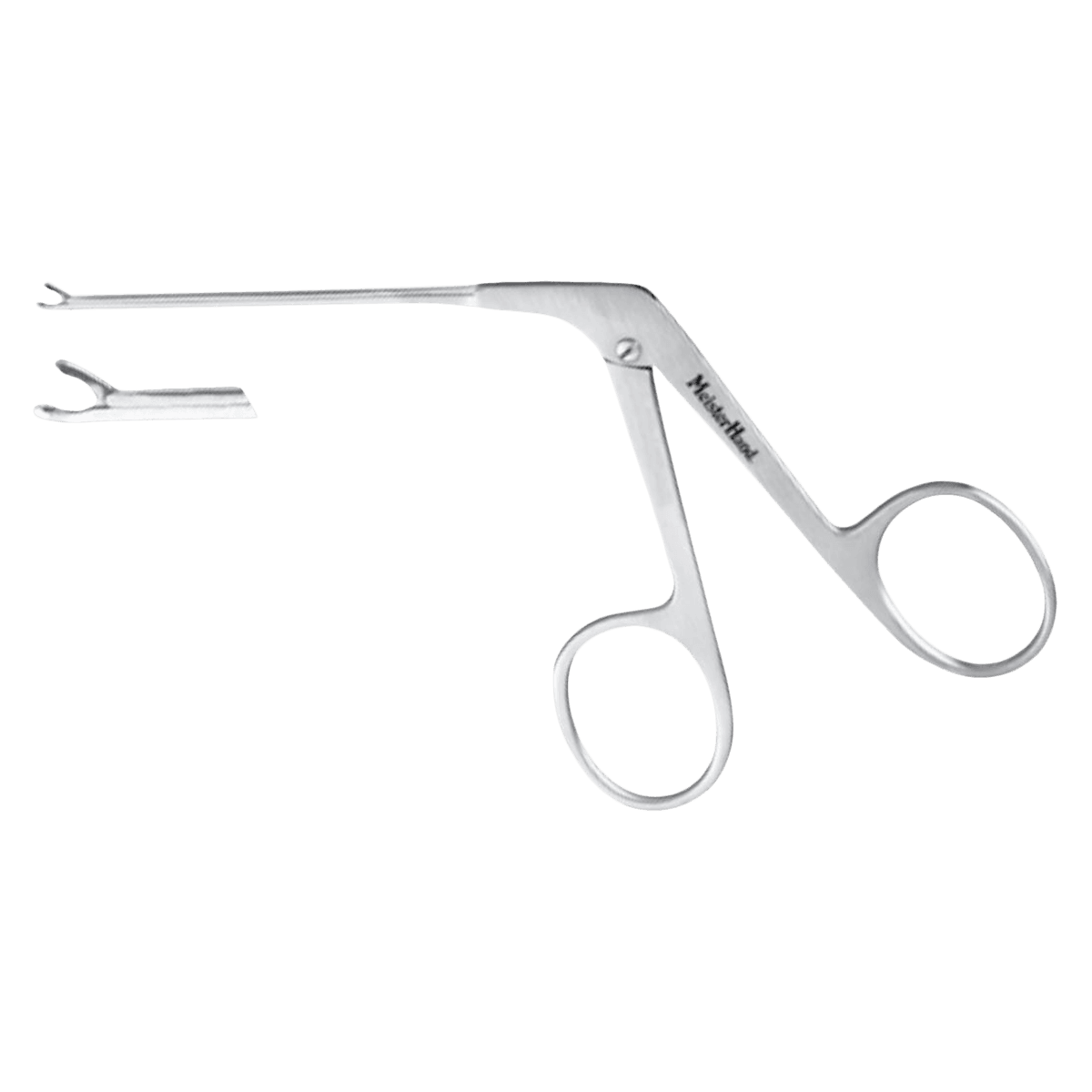 Meister-Hand Micro Alligator Forceps, 3-1/4" Stainless Steel, Autoclavable, Each
