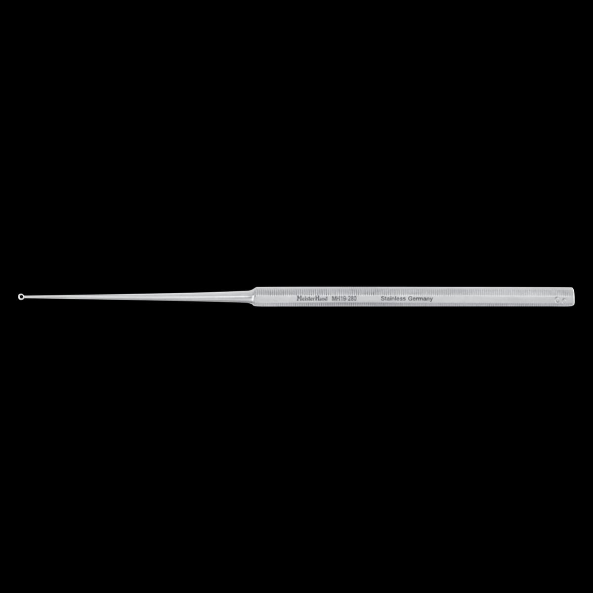 Miltex Meister-Hand Buck Ear Curette, Straight, Size 00, 6-1/2" Stainless Steel, Each