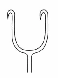 Miltex-Integra Meister-Hand Joseph Double Sharp Hook, 10mm, 6-1/4" Stainless Steel