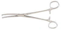 Miltex-Integra Long Hysterectomy Forcep, Curved, 7-1/2" (19 cm), Stainless Steel, Autoclavable, Each