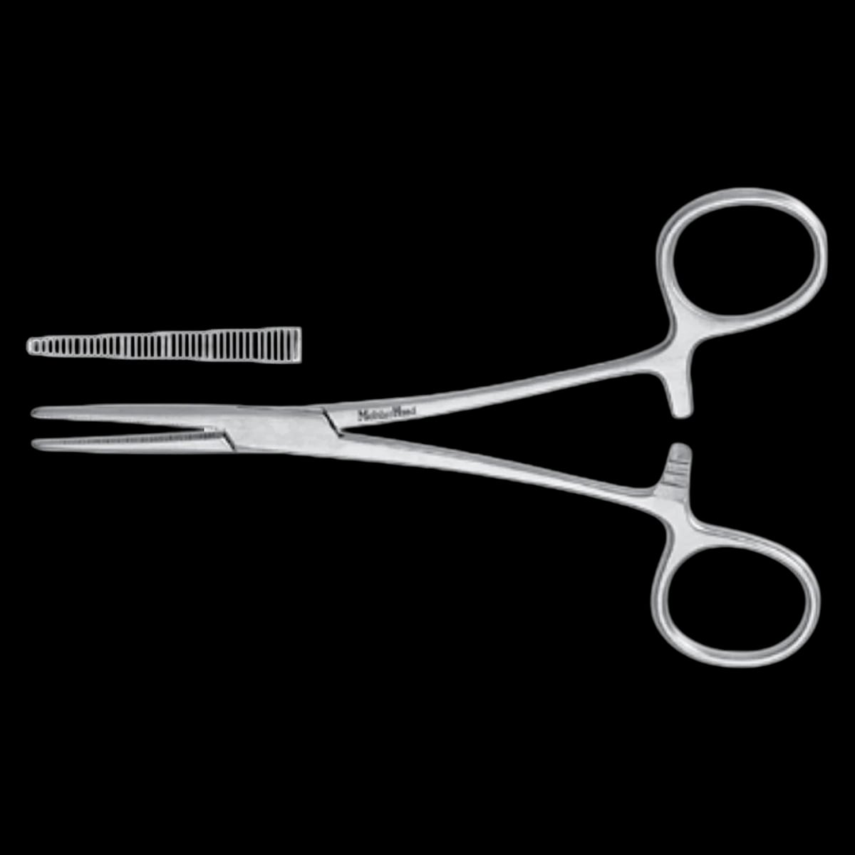 Miltex Meister-Hand Crile Hemostatic Forceps, Straight, 5-1/2" (14 cm), Stainless Steel, Autoclavable, Each